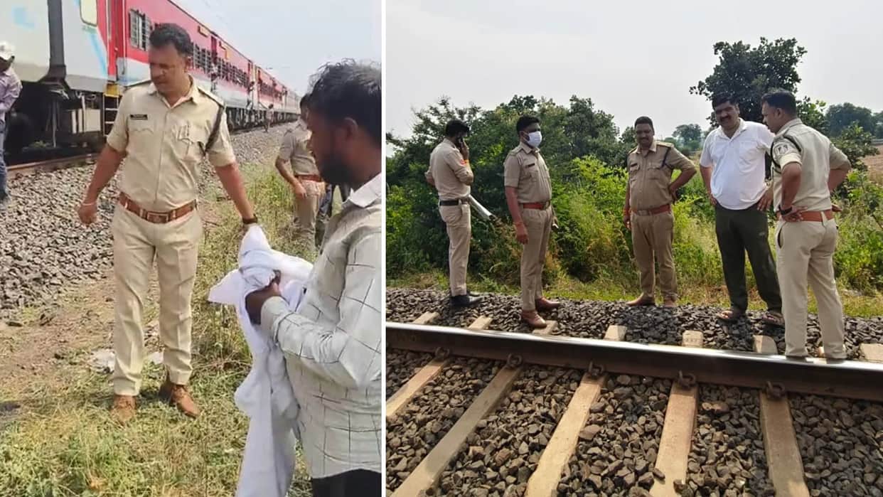 Goa Express collides with a track maintenance trolley; one railway worker killed, another critically injured