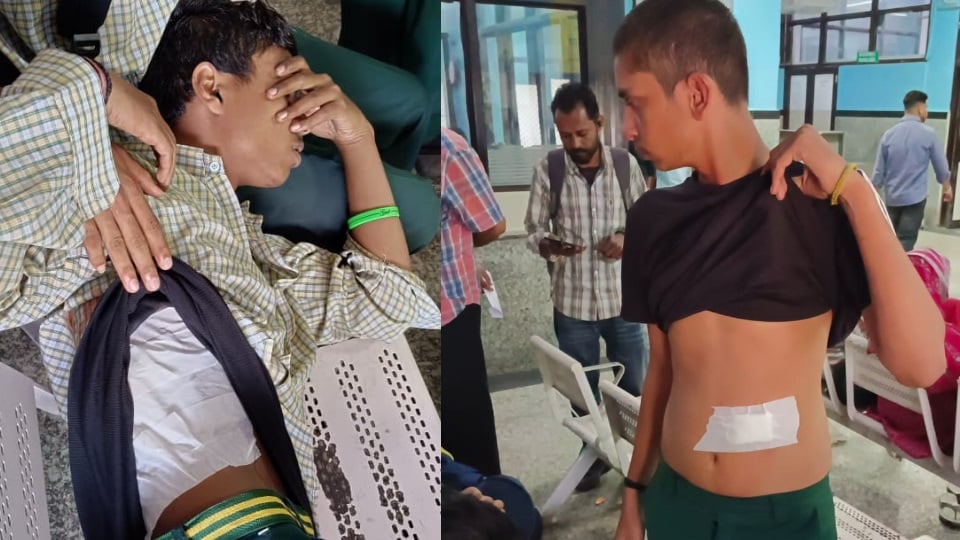 हमले में घायल छात्र