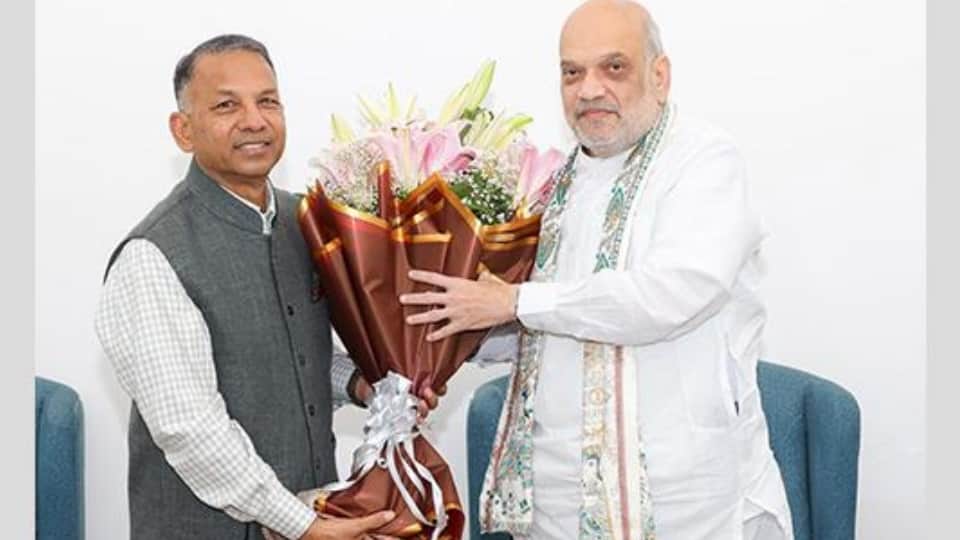 MP Rajinder Gupta meets Home Minister Amit Shah