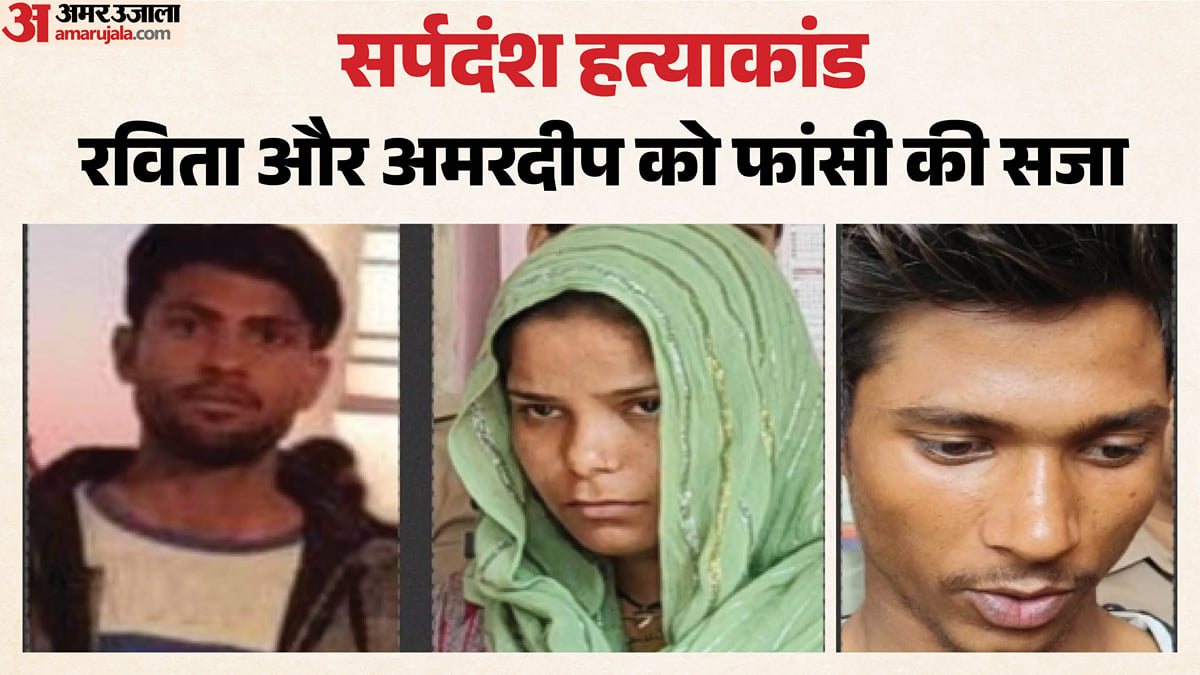 सर्पदंश हत्याकांड: रविता-अमरदीप को कोर्ट ने सुनाया मृत्युदंड, पति अमित को मारकर बिस्तर पर छोड़ा था जिंदा सांप