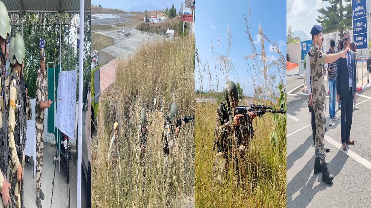 Mock drill: Preparations to deal with a potential terrorist threat at Shimla Airport assessed