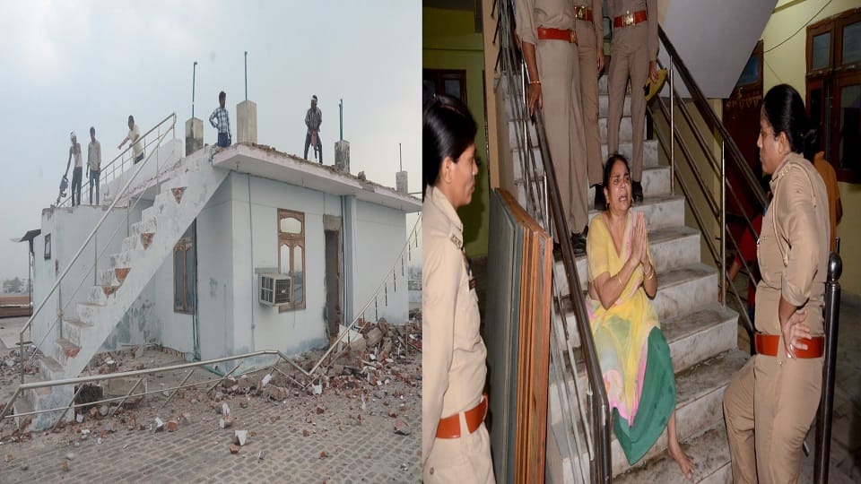 Aligarh ADA Demolishes Illegal Floor Tulsi Apartment