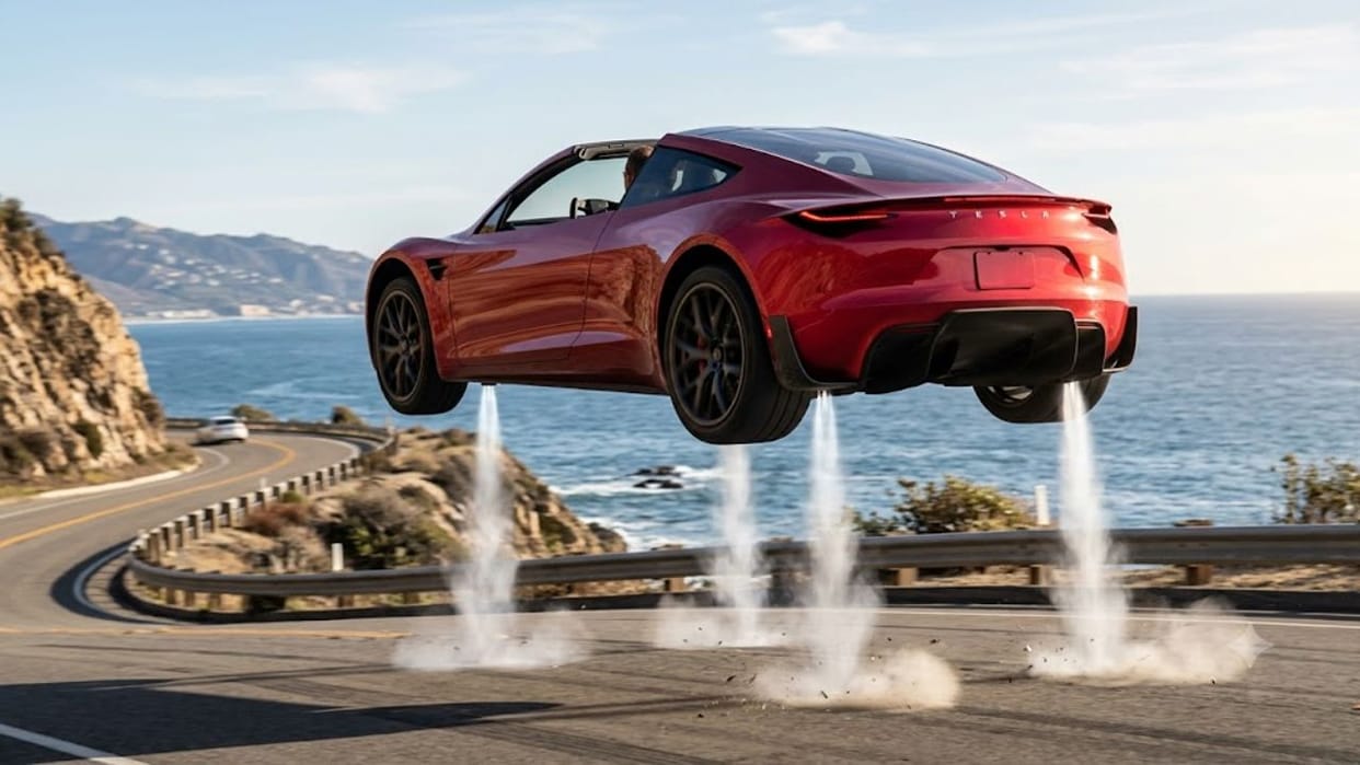 Tesla Unveils Flying Roadster with SpaceX Thrusters Technology How It Works and Key Features