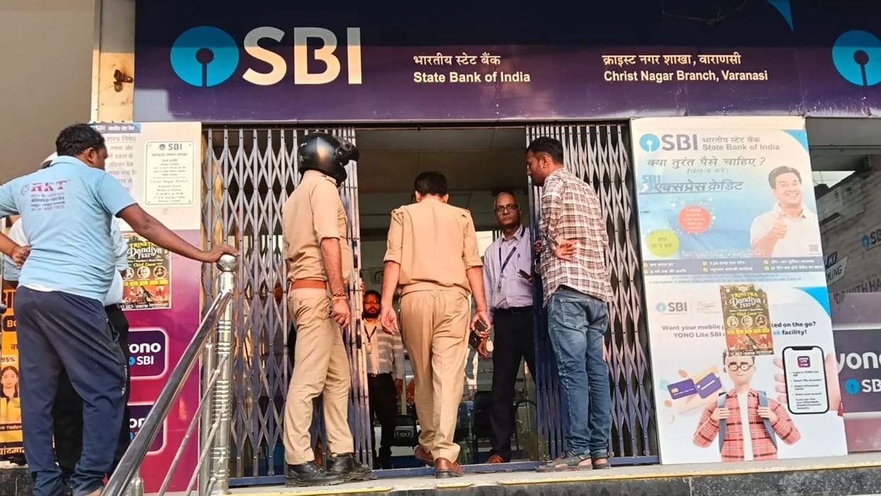 Varanasi fired licensed revolver inside bank leaving female contractual employee injured trigger pressed