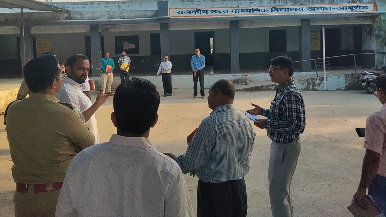 District Election Officer and SP visit villages to assess preparations