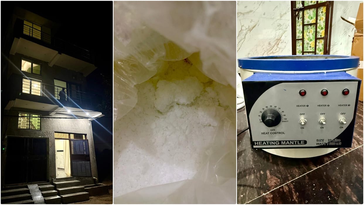 Operation Crystal Hunt: NCB busts two clandestine drug laboratories in Greater Noida; two people arrested