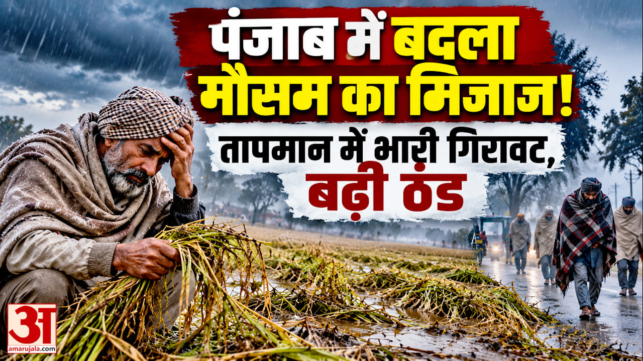 पंजाब में बारिश से बढ़ी ठंडक, 6 दिन मौसम रहेगा शुष्क; दिन का पारा चढ़ने के आसार