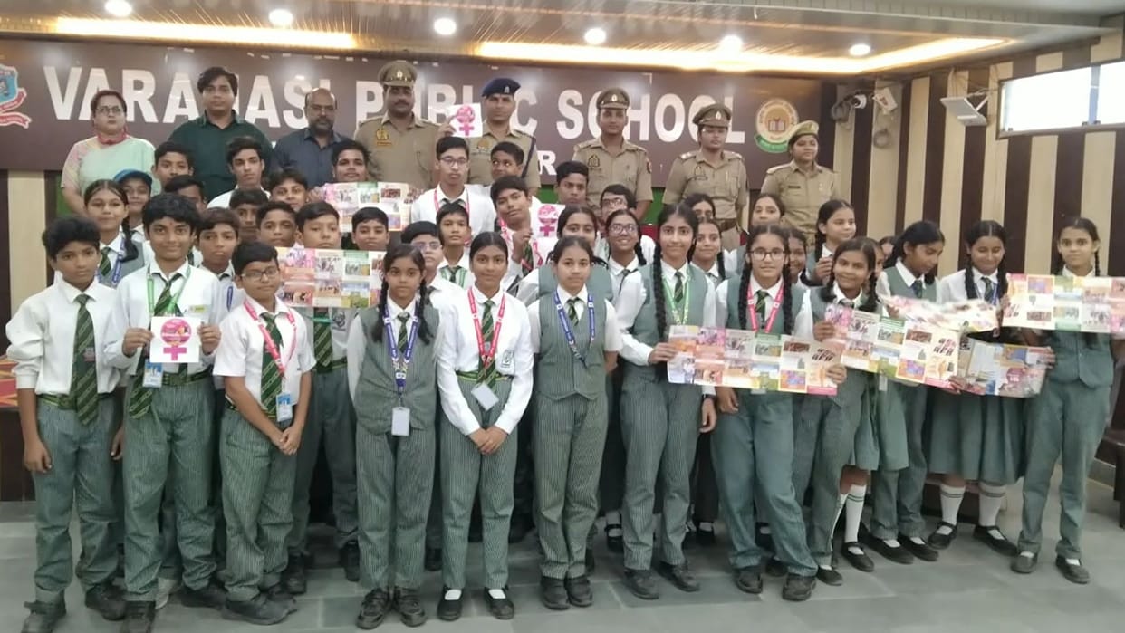 Varanasi message police resonates among female students focusing safety vigilance awareness women empowerment