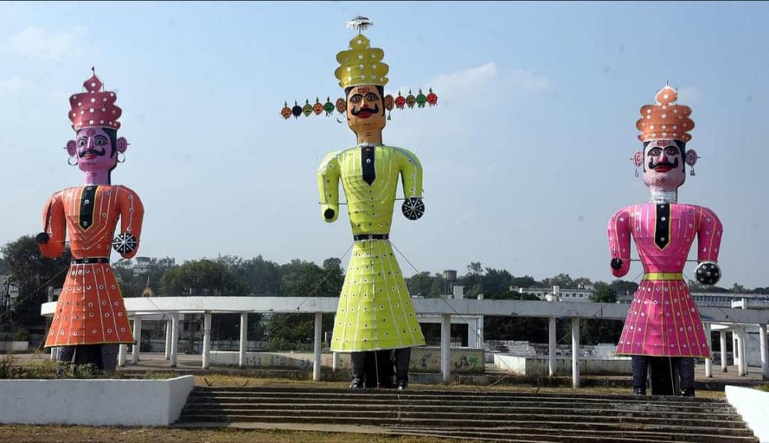 रावण का दहन की तैयारी