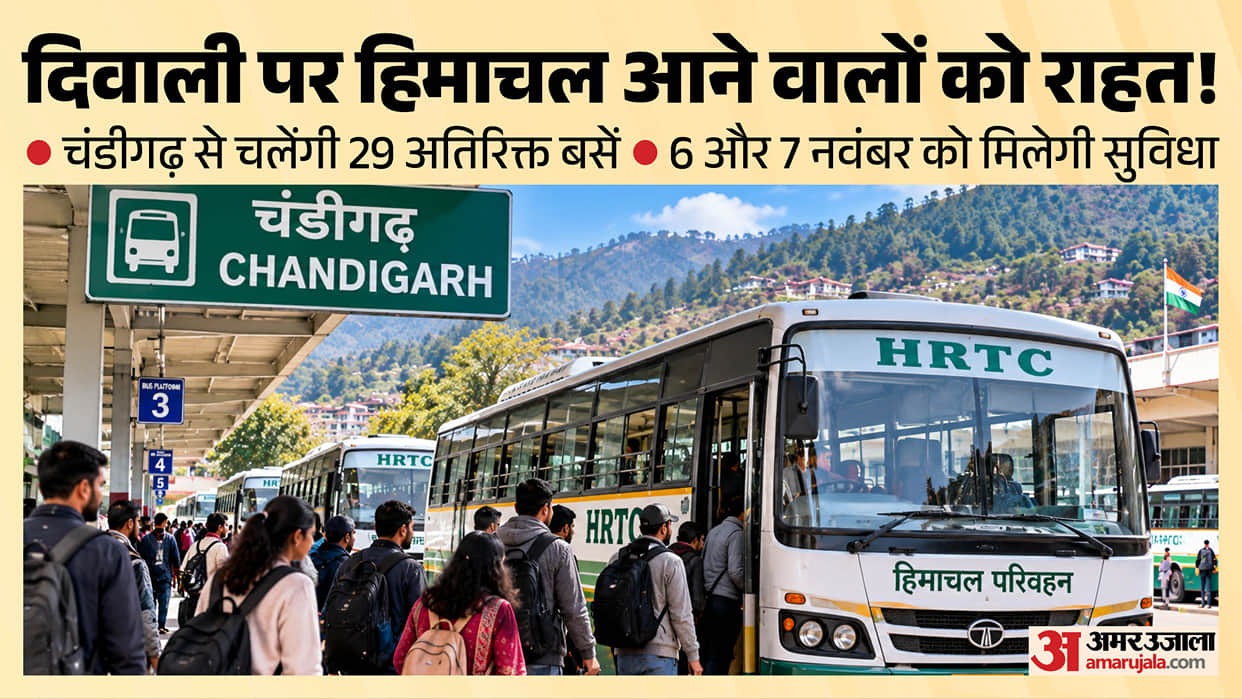himachal hrtc 29 extra buses chandigarh diwali 2026