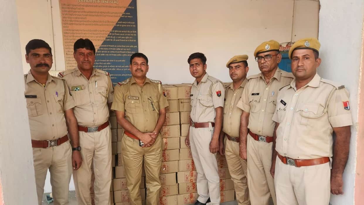 Spurious liquor factory busted in Churu: 6,720 quarter-bottles seized, four accused arrested