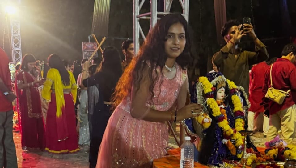 Auraiya YouTuber causes stir at Garba event after suggesting footwear be removed she herself began dancing