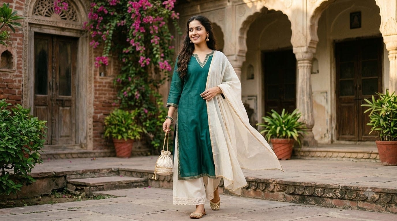 Navratri day 9 colour 2026 Maa Siddhidatri puja look ethnic outfit ideas on Maha Navami