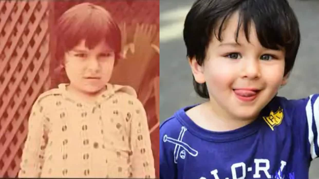 saifalikhan shared his childhood photo on social media wife kareena kapoor compared with her son