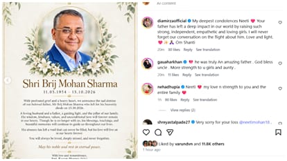 singer Neeti Mohans father passes away Shreya Ghoshal and Neha Dhupia offer condolences