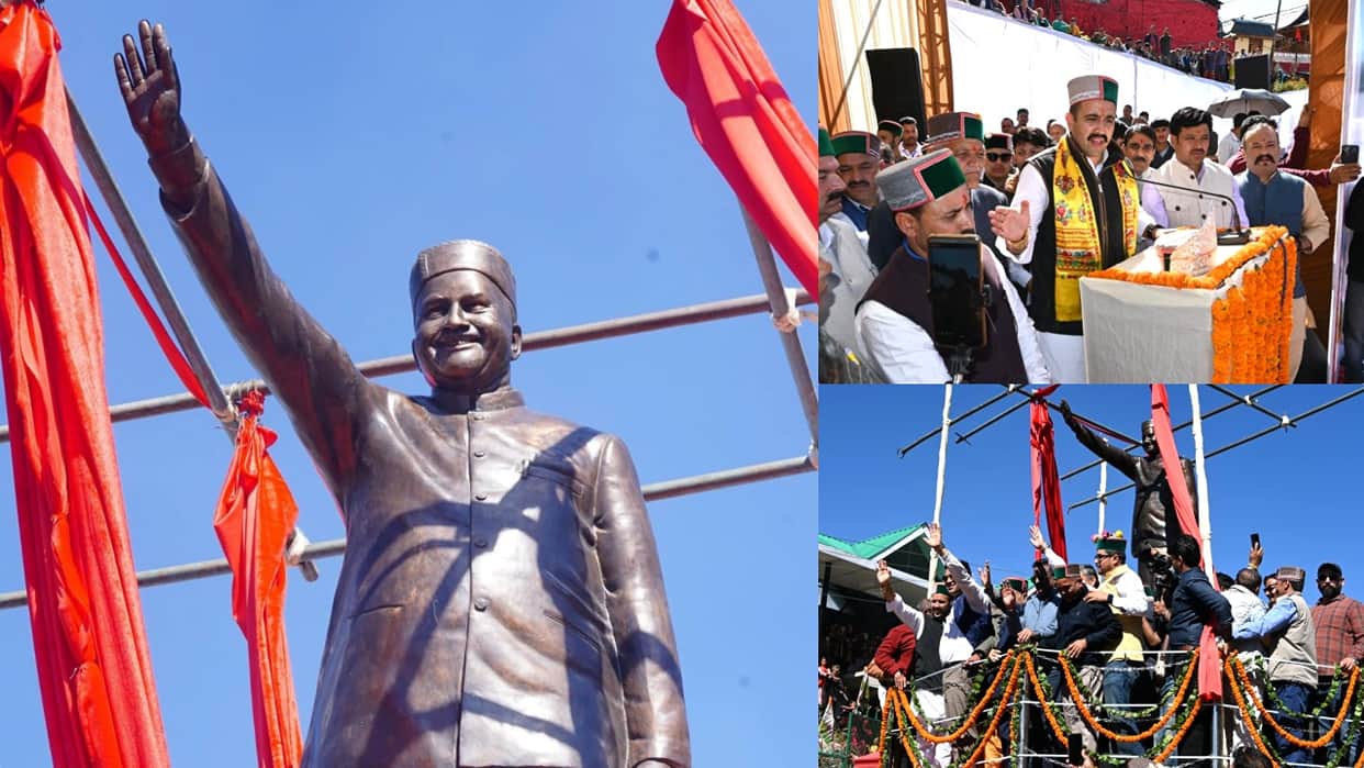 virbhadra-singh-statue-unveiled-sarahan-mukesh-agnihotri