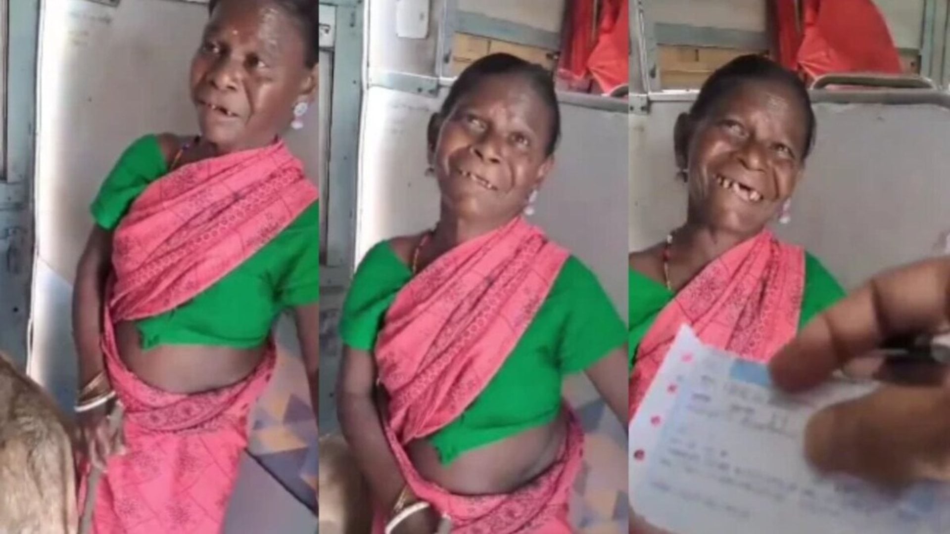 woman buys train ticket for her goat heartwarming moment tte smiles at her honesty indian railways viral video