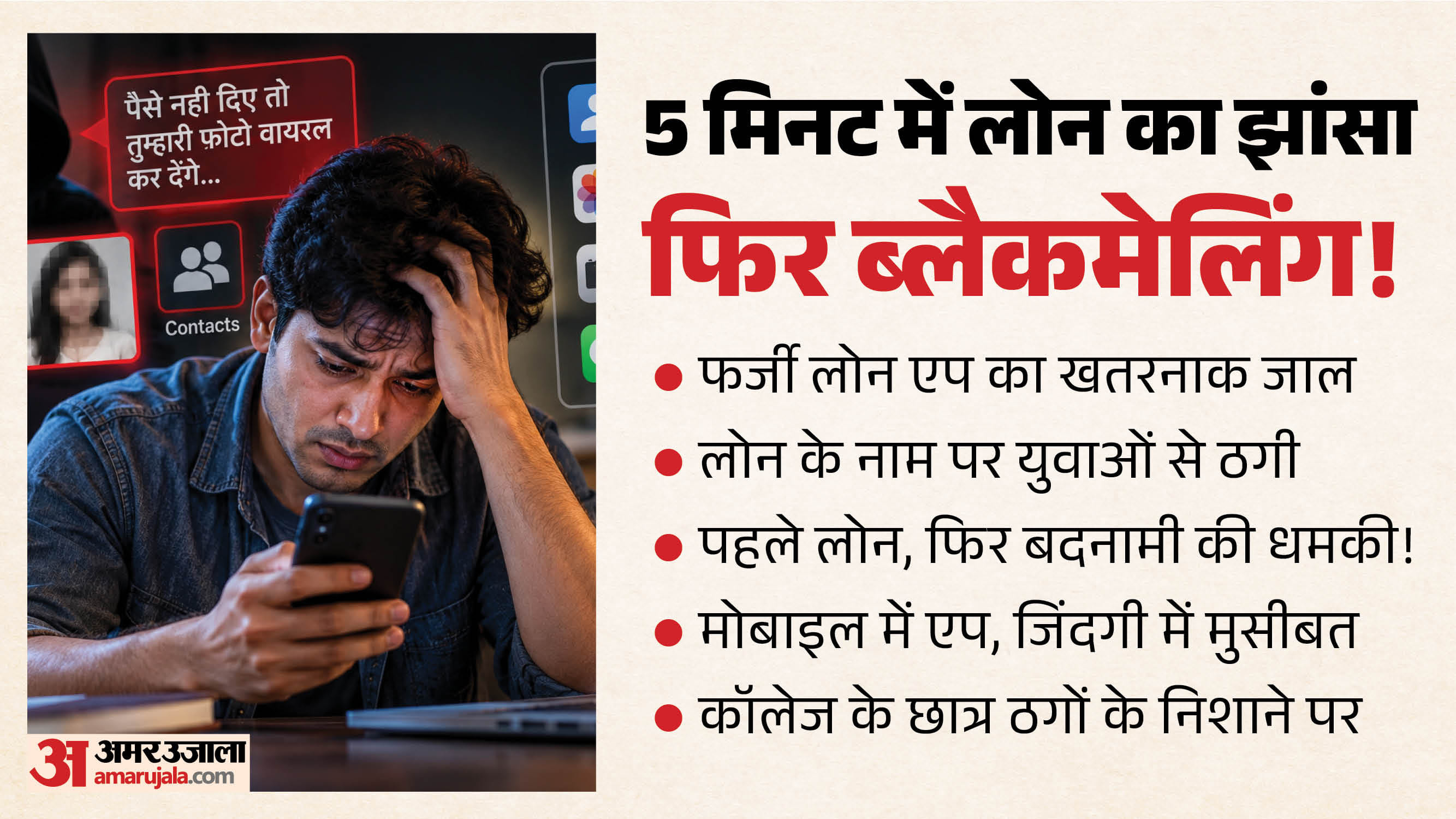 5 मिनट में लोन, फिर ब्लैकमेलिंग!