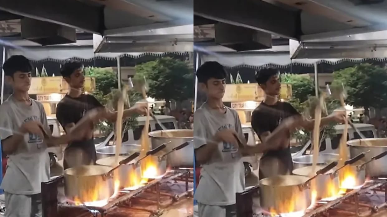 Two Young Men Show Amazing Tea-Making Skills at a Roadside Stall, Internet Is Impressed