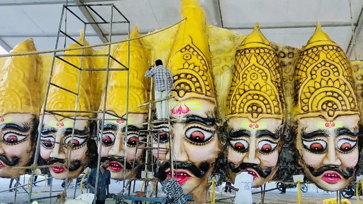 Dussehra  20226 celebrated in WRS Colony Raipur for 55 years, CG News
