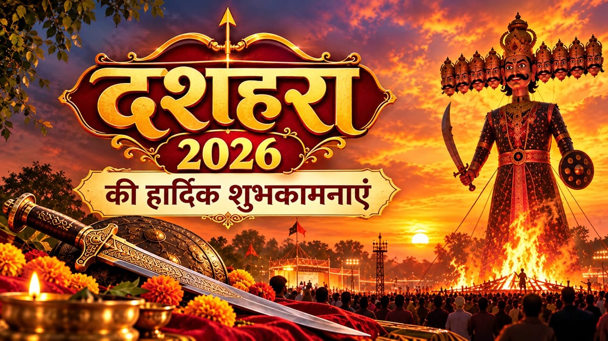 Happy Dussehra 2026 Wishes know Dussehra Images Quotes wallpaper and status