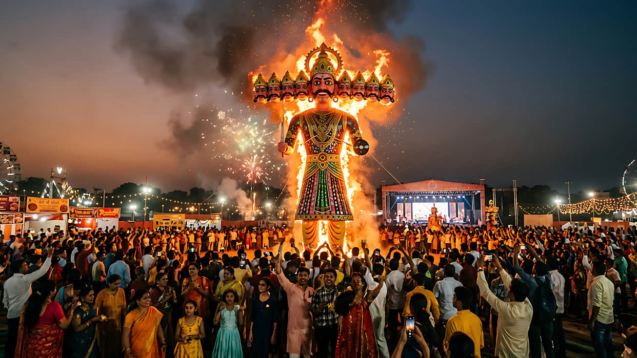 Dussehra 2026 where to watch ravan dahan in delhi ncr best places for mela