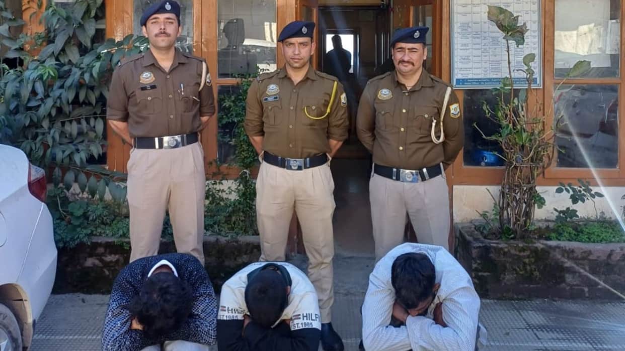 shimla taradevi 20 gram chitta three arrested