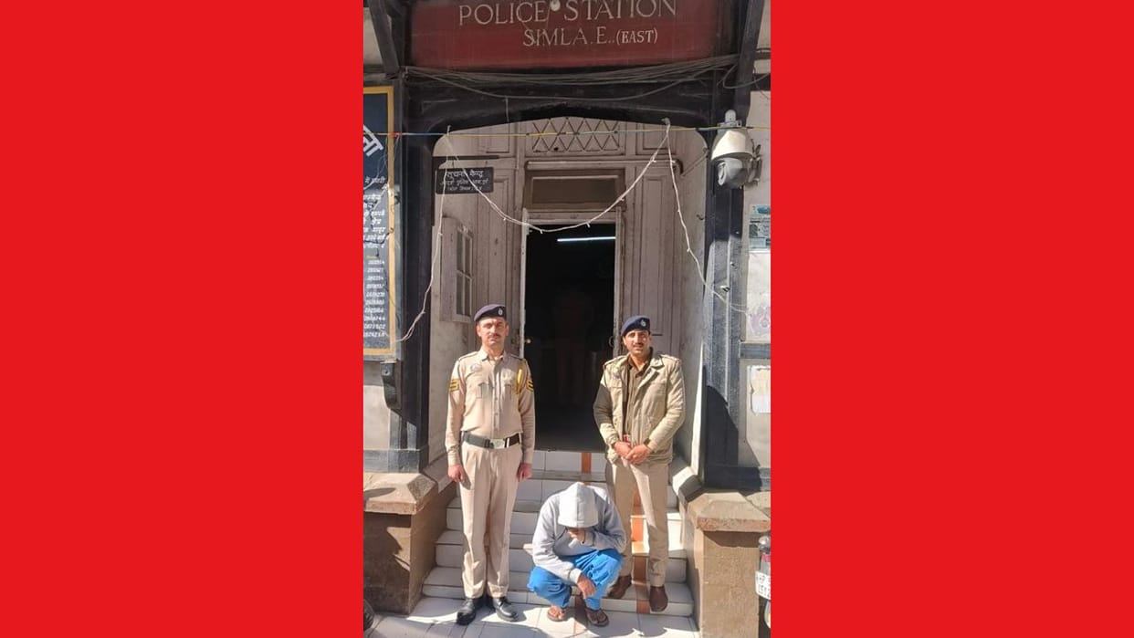 shimla byulia bypass car 6 gram chitta seizure