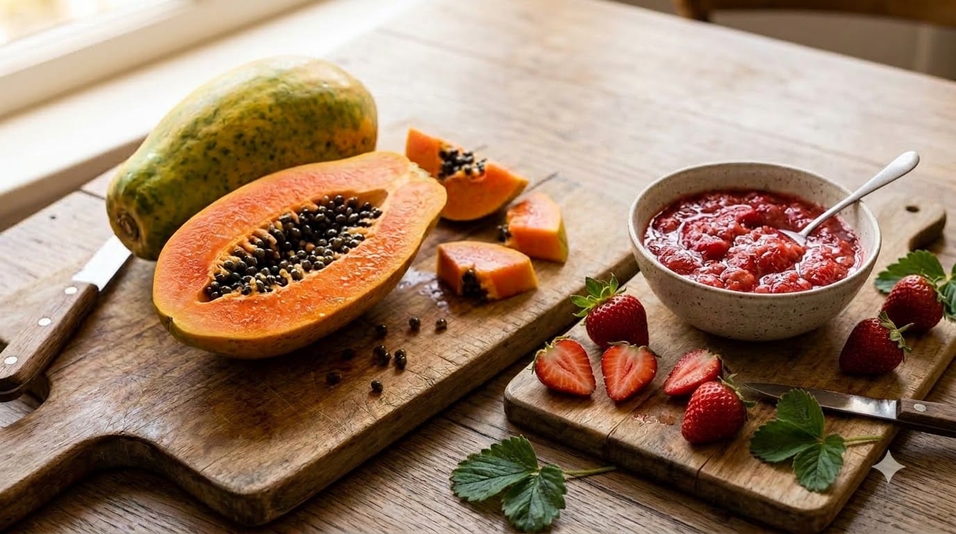 Fresh fruit face pack for glowing skin made in home will look fresh