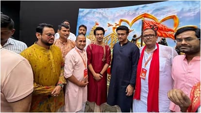 Durga Puja: Rajkummar Rao and sourav ganguly at Durga Puja pandal sumona chakravarti Dhunuchi Naach viral