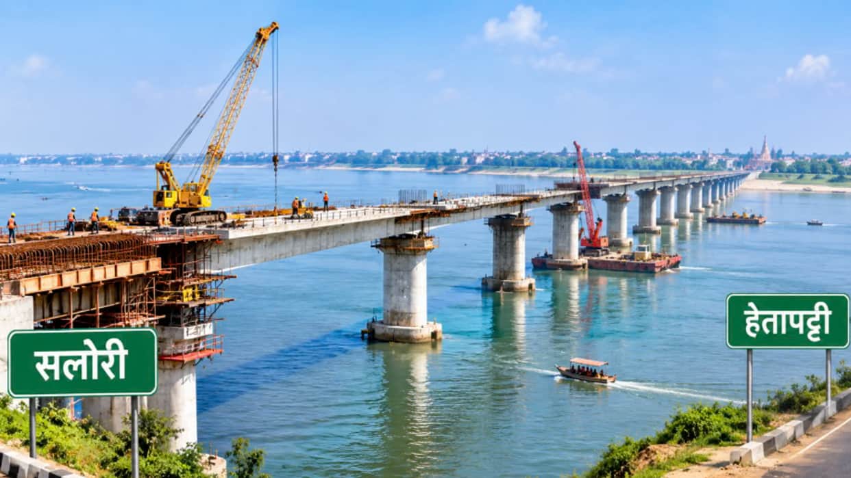 Route to Varanasi to become easier; construction of Salori-Hetapatti bridge begins