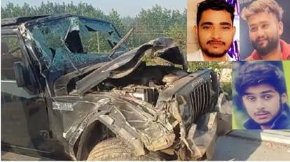 Saharanpur Thar Car Accident Three Agra Friends Killed