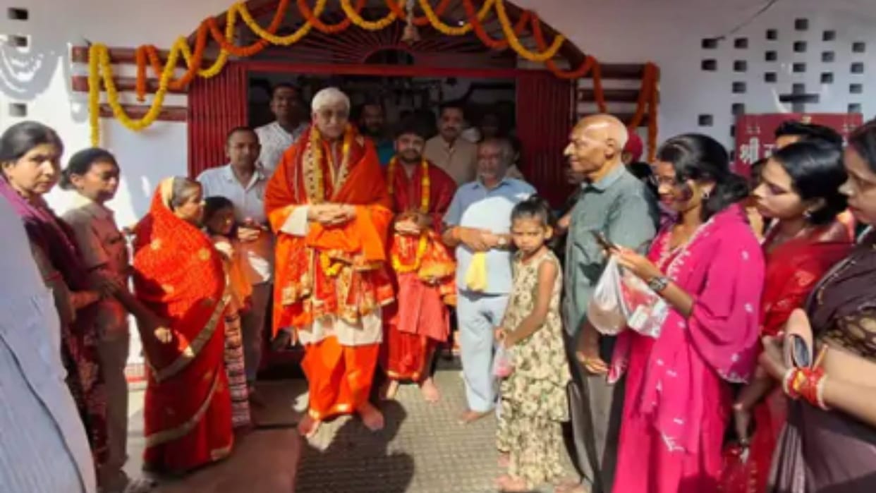 ts singh deo sandhi puja maa mahamaya temple navratri navami