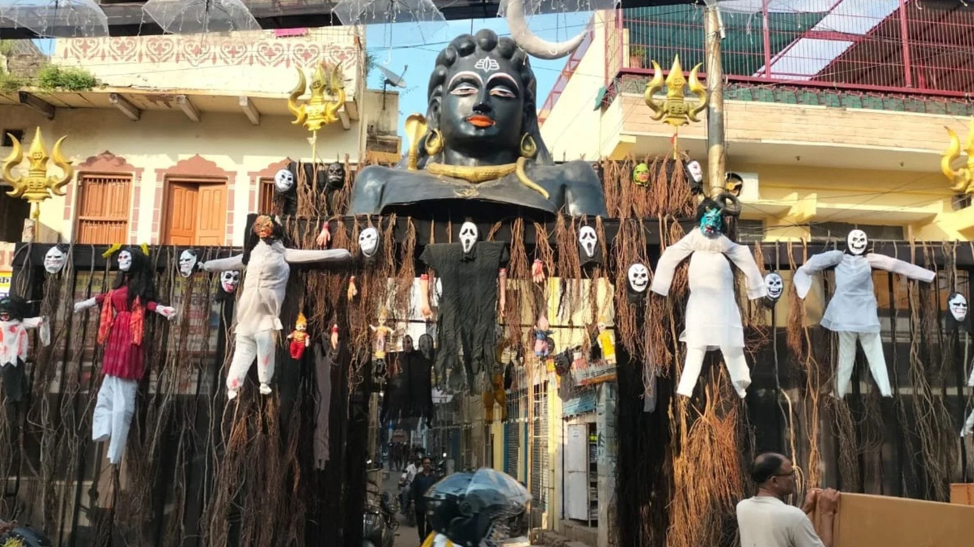 Fire brigade conducts inspection special fire safety measures being implemented pandals granted permission