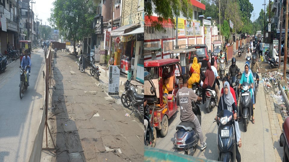 Aligarh CM Grid 1100m Road Incomplete in 11 Months