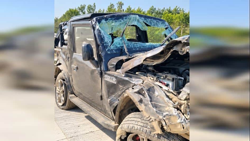 Saharanpur Thar Car Accident Three Agra Friends Killed