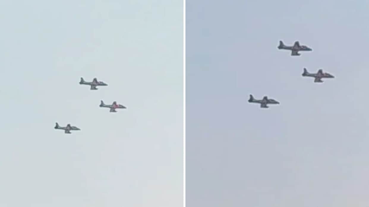 Varanasi air show supersonic aircraft roared above Namo Ghat performing loops and barrel rolls sky