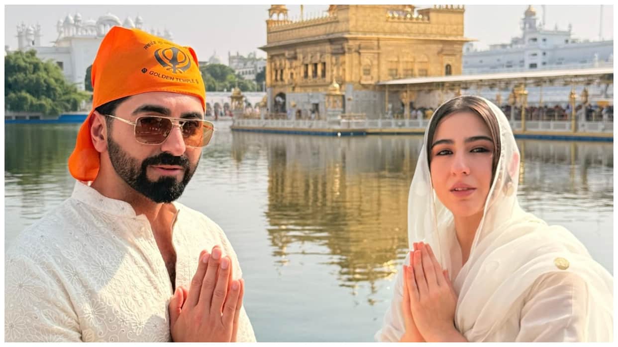 Udta Teer Actress Sara Ali Khan visits Swarn Mandir cries says remember mother