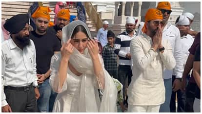 Udta Teer Actress Sara Ali Khan visits Swarn Mandir cries says remember mother
