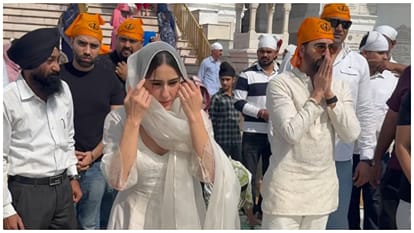 Udta Teer Actress Sara Ali Khan visits Swarn Mandir cries says remember mother