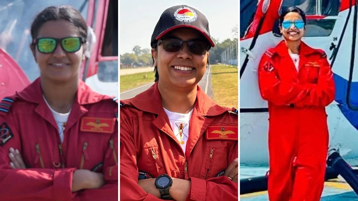 Air Show Air formations named Kashi Hanuman Sarnath Varuna Sarang team includes 3 women 5 pilots from UP