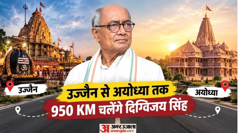 'Digvijay' Foot March from Ujjain to Ayodhya: Know the Full Route, Schedule (When, Where, and at What Time), a