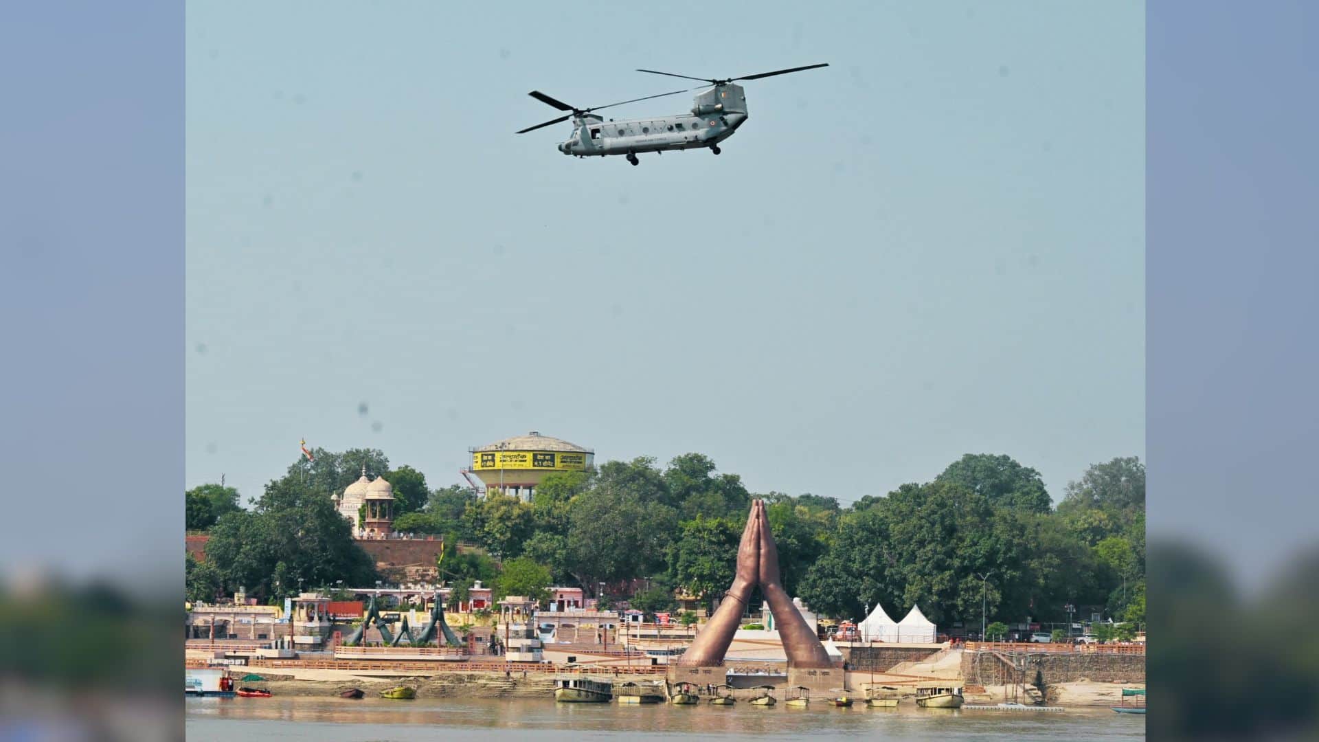 Air Show 7 aircraft Varanasi airport including Lockheed Martin C-130J Super Hercules take skies