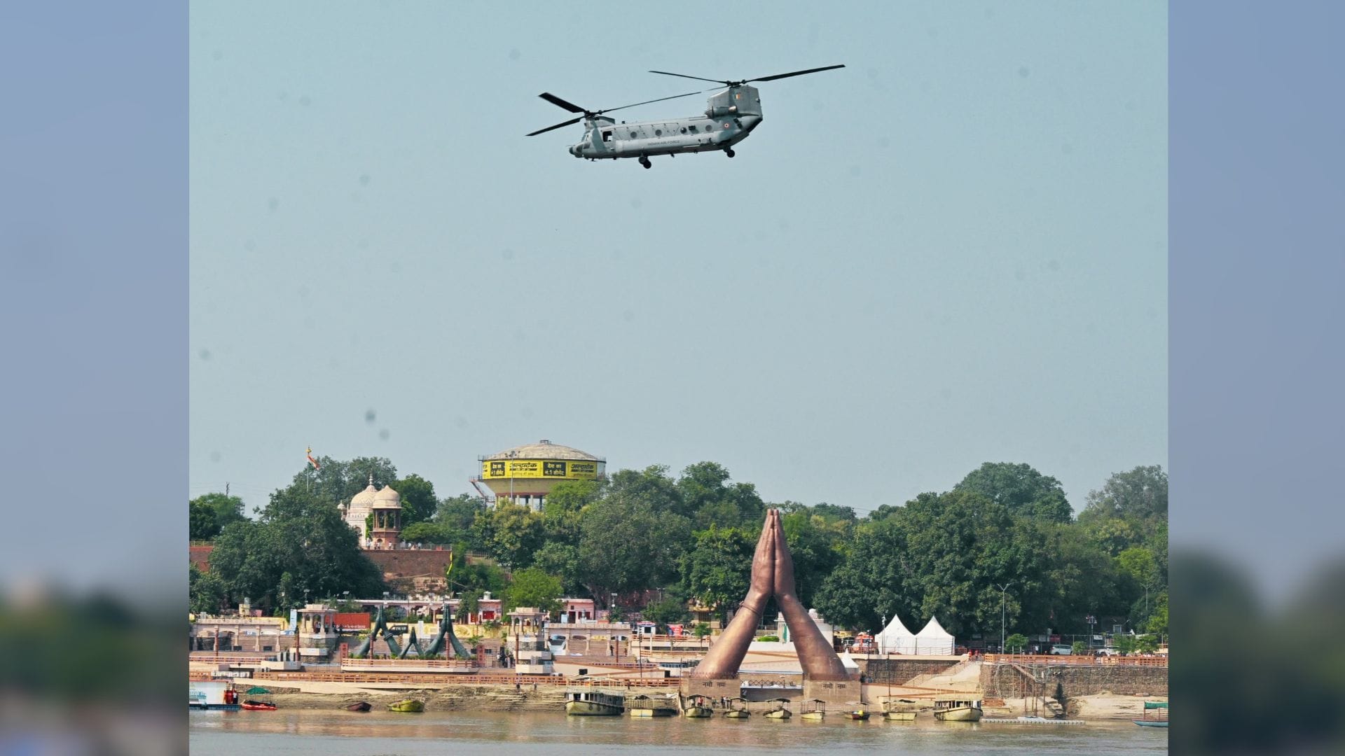 Air Show 7 aircraft Varanasi airport including Lockheed Martin C-130J Super Hercules take skies