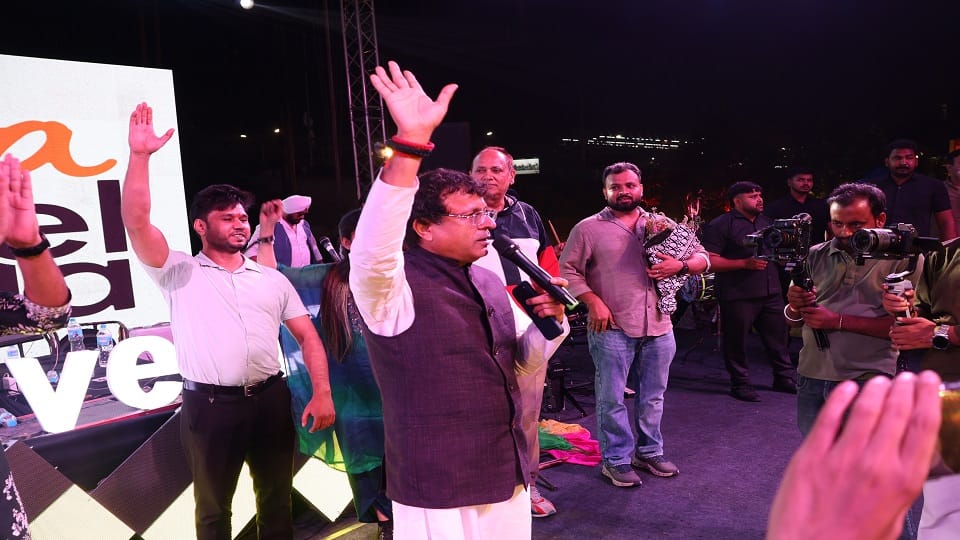 Grand Gen-Z Dandia Night held at Expo Center educationist Mukesh Sharma served as the chief guest in Noida