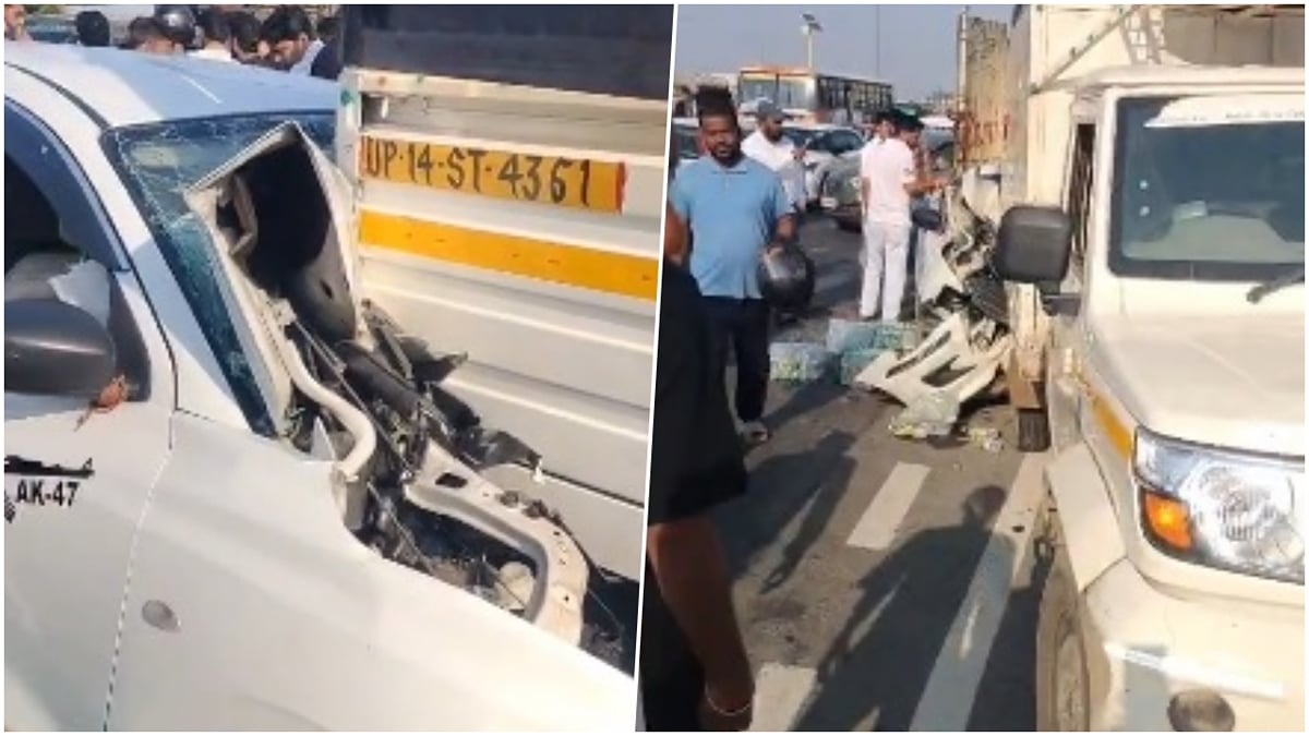 गाजियाबाद: खराब खड़ी पिकअप में पीछे से घुसी कार, कैब चालक और सवारी घायल, अस्पताल में भर्ती
