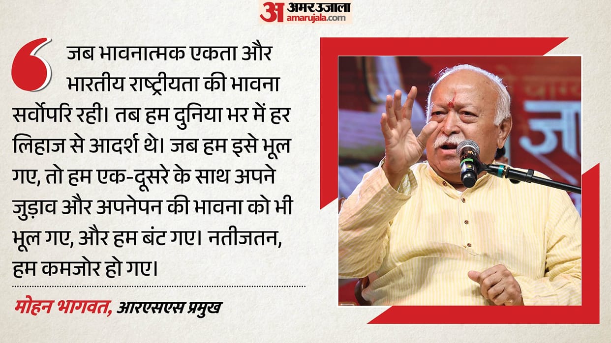 Bhagwat's address on Vijayadashami Say Commitment to nation and sense of duty are essential
