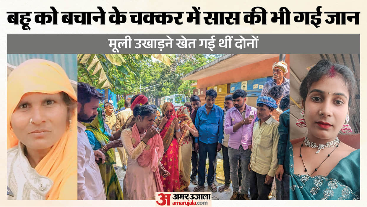 ghaziabad bhovapur electric shock mother in law daughter in law death broken wire