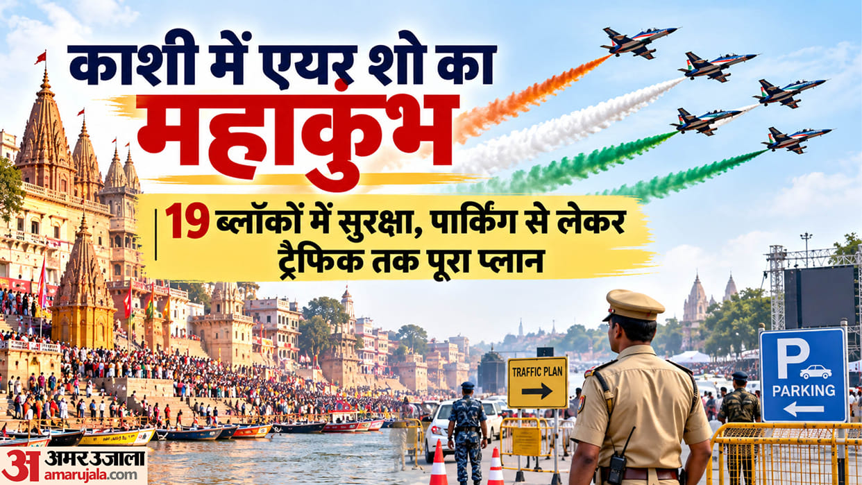 air show in Varanasi know about Security crowd management and traffic plan and covering 19 blocks