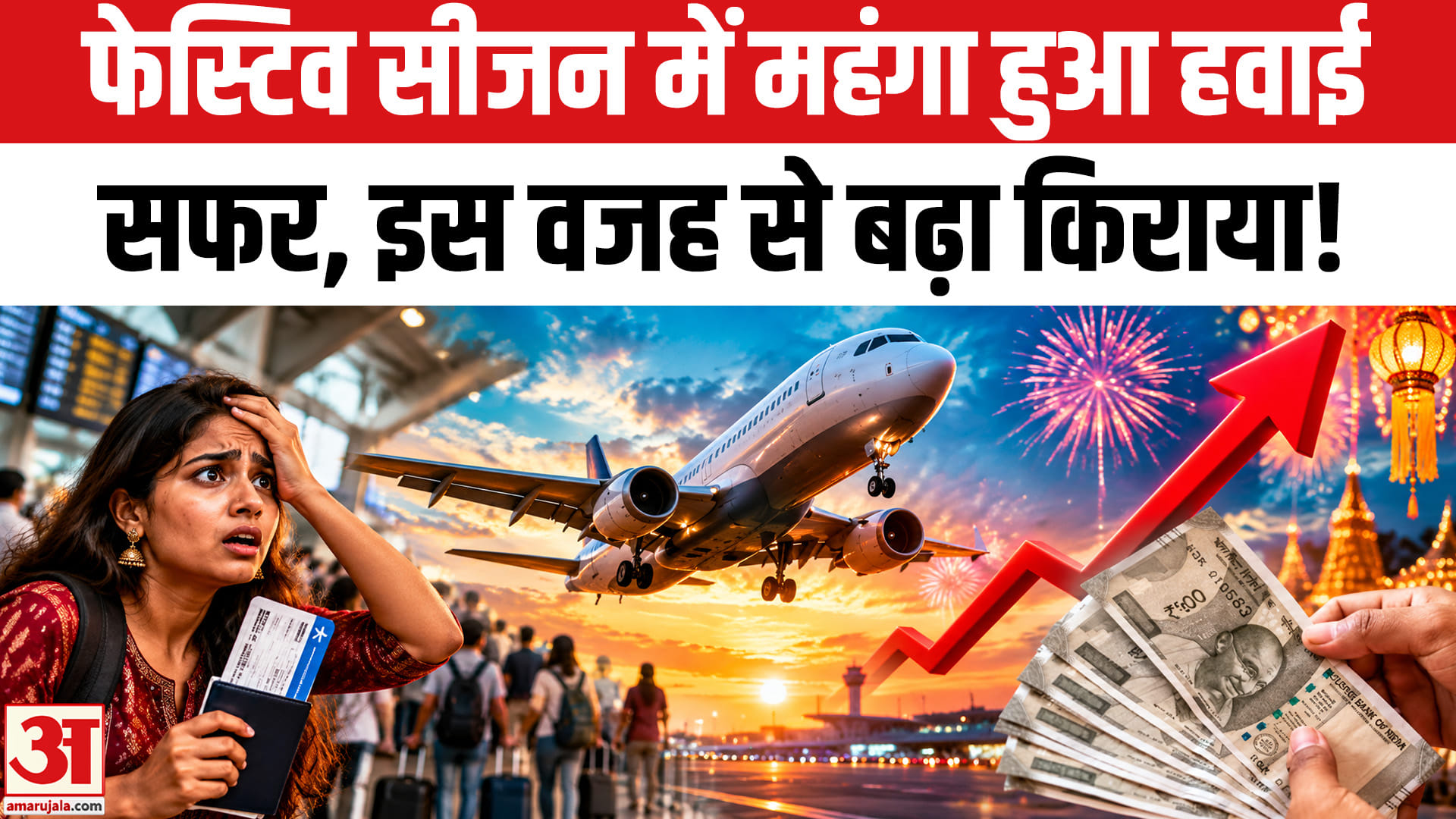 फेस्टिव सीजन में महंगा हुआ हवाई सफर, एयरलाइंस कंपनियों ने इतने फीसदी बढ़ाया किराया!
